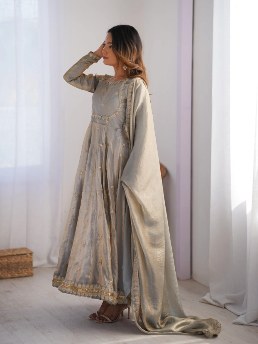 Wedding Wear Silk Gown For Women