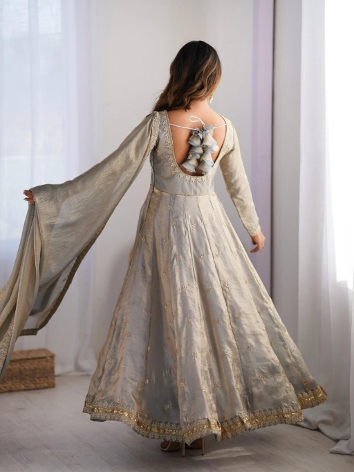 Wedding Wear Silk Gown For Women