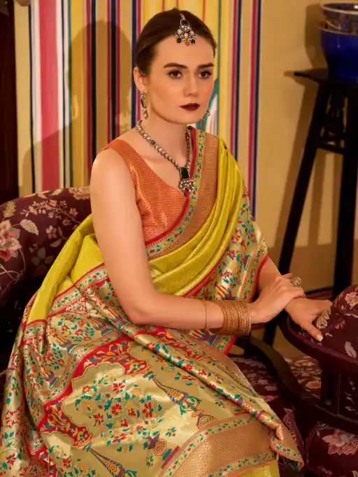 Wedding Wear Tissue Silk Saree