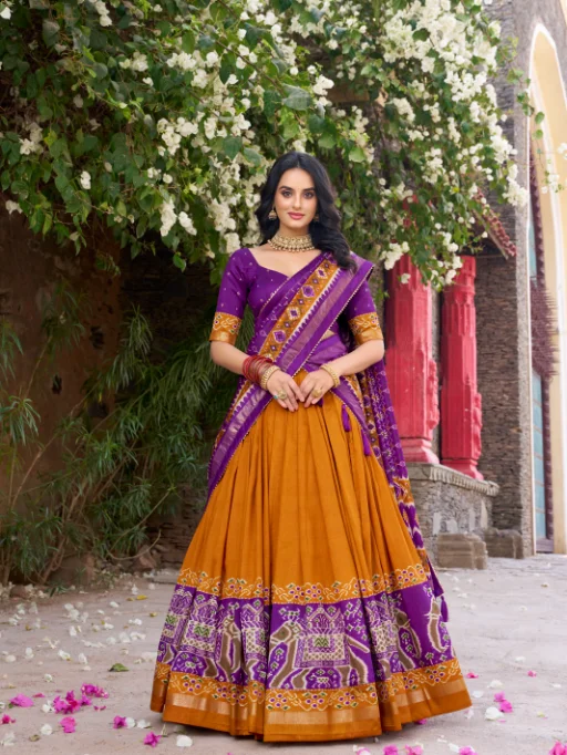 Designer Patola Chaniya Choli - Image 2