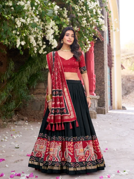 Designer Patola Chaniya Choli - Image 3