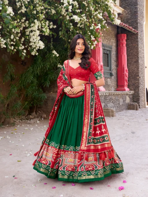 Designer Patola Chaniya Choli - Image 5