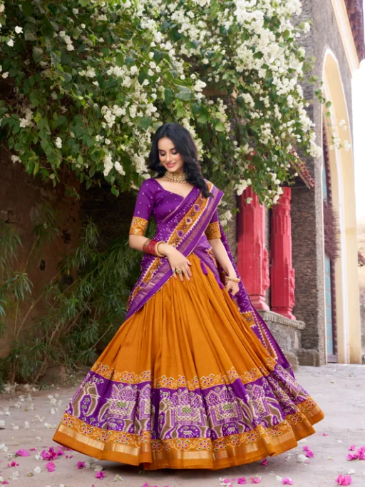 Designer Patola Chaniya Choli - Image 6
