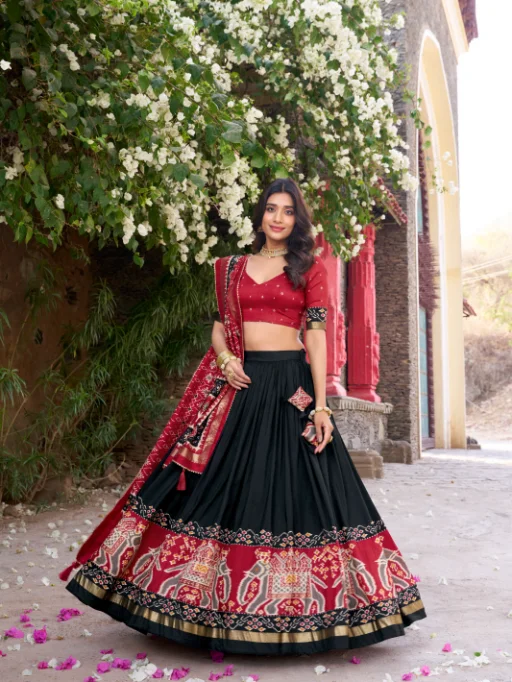 Designer Patola Chaniya Choli - Image 7