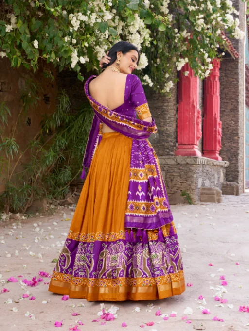 Designer Patola Chaniya Choli - Image 9