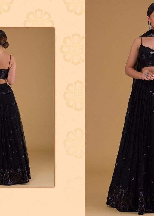 Beautiful Black Lehenga Choli Trending