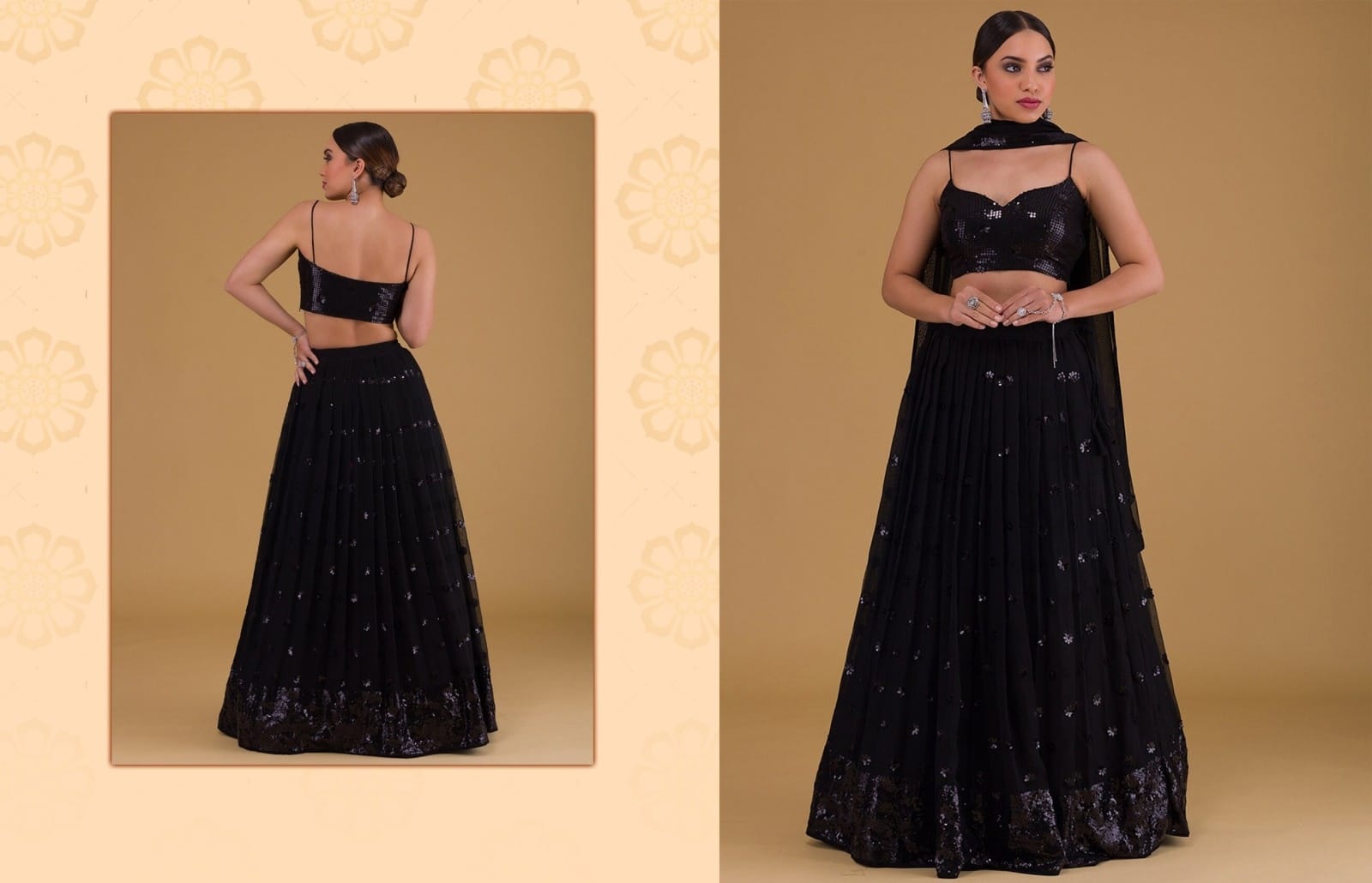 Beautiful Black Lehenga Choli Trending