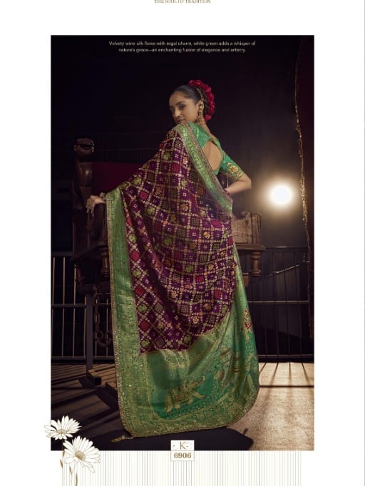 Exclusive Wedding Dola Silk Saree for Women