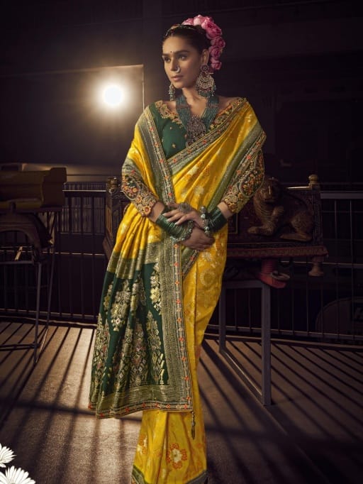 Exclusive Wedding Dola Silk Saree for Women
