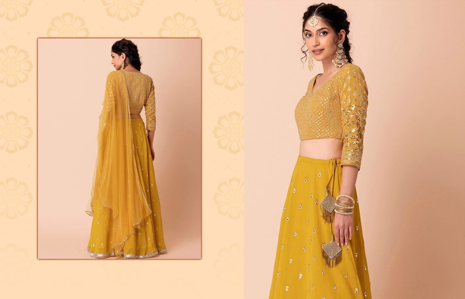 Exclusive Yellow Lehenga Choli for Haldi