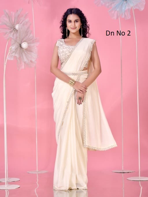 Fashionable Ready to Wear Saree for Wedding - Image 9
