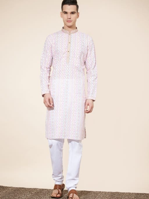 Heavy Cotton Digital Printed Lakhnavi Ethnic Kurta
