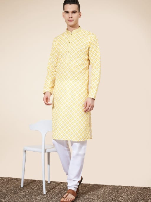 Heavy Cotton Digital Printed Lakhnavi Ethnic Kurta