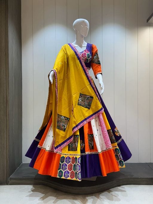 Multi Color Navratri Chaniya Choli with 8 Meter Flair (2)
