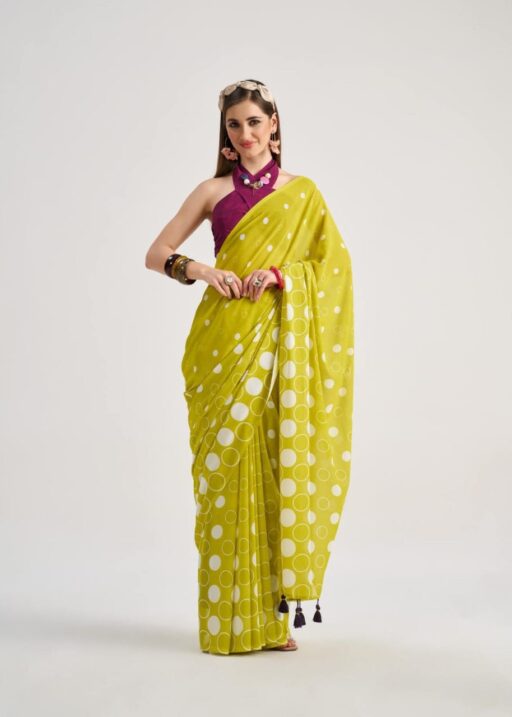 Polka Dots Saree