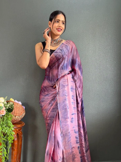 Printed Ready to Wear Saree Under 1000 Rs