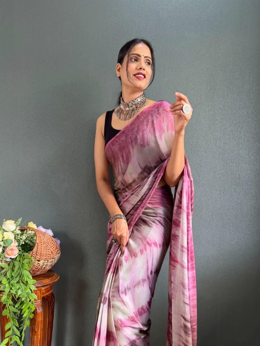 Printed Ready to Wear Saree Under 1000 Rs