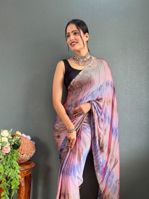Printed Ready to Wear Saree Under 1000 Rs