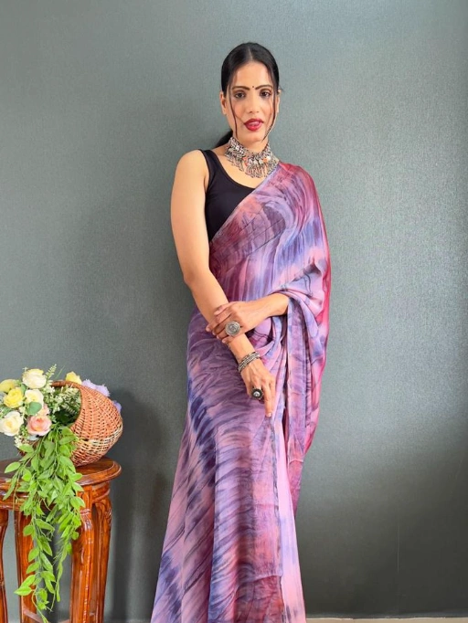 Printed Ready to Wear Saree Under 1000 Rs