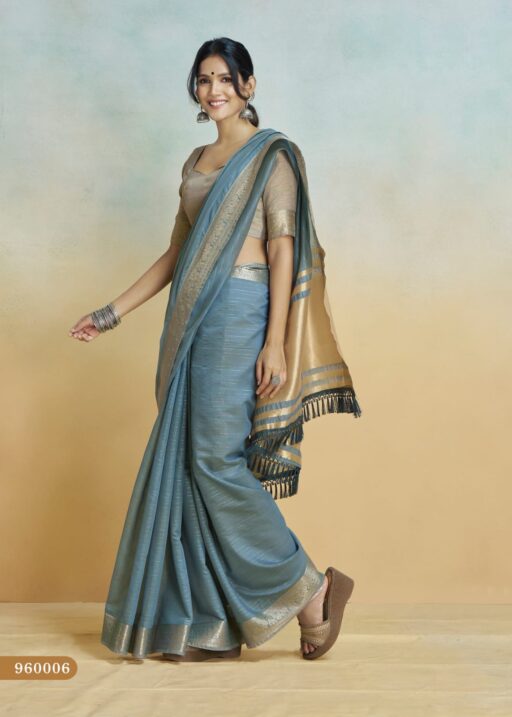 Pure Handloom Khadi Silk Ethnic Saree