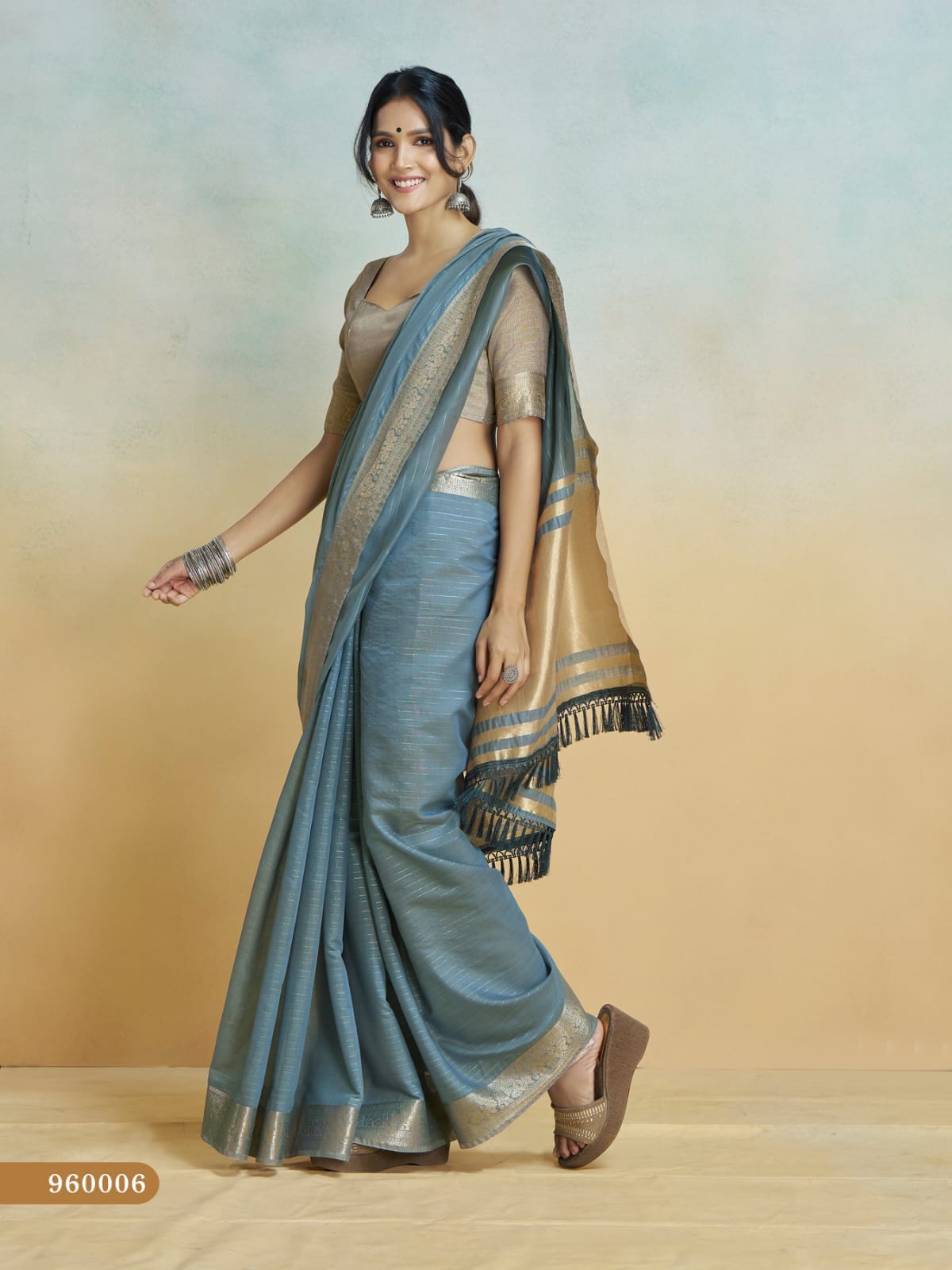 Pure Handloom Khadi Silk Ethnic Saree