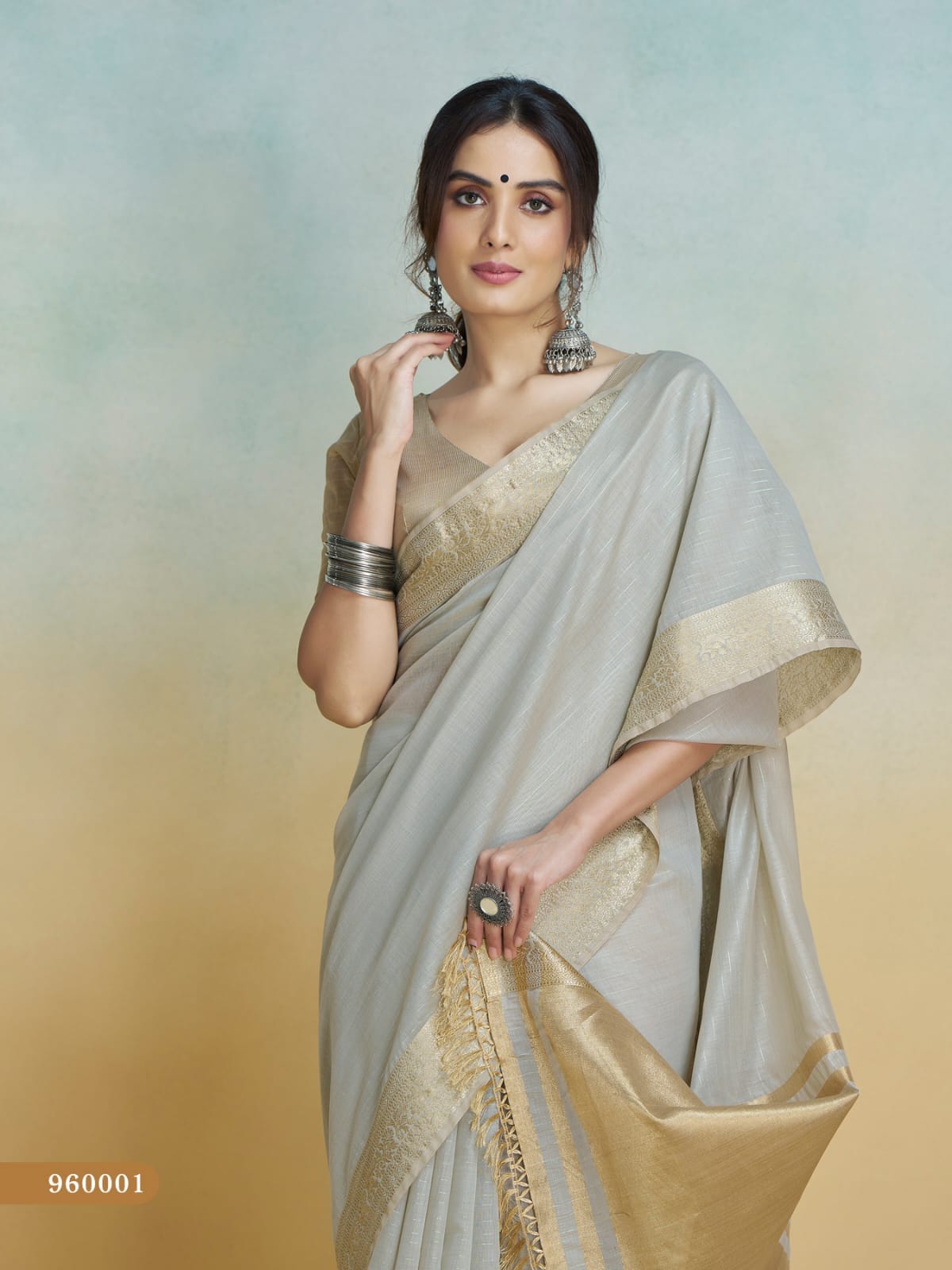 Pure Handloom Khadi Silk Ethnic Saree