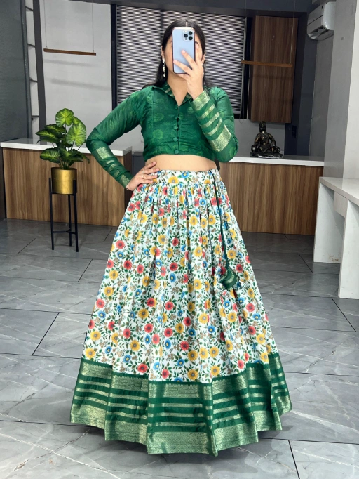 Readymade Silk Coord Lehenga Set - Image 6