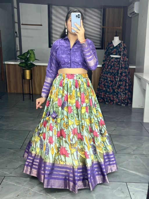 Readymade Silk Coord Lehenga Set