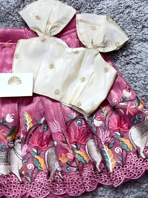 Small Girl Lehenga Choli For Wedding - Image 2