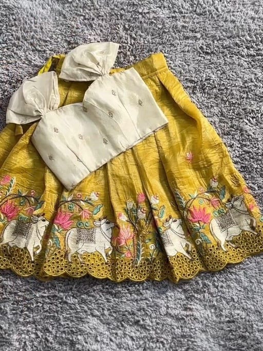 Small Girl Lehenga Choli For Wedding - Image 6