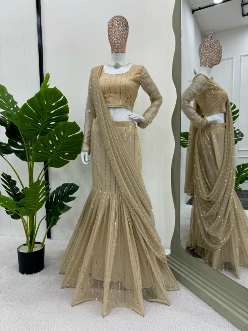 Stylish Wedding Wear Lehenga Saree Collection