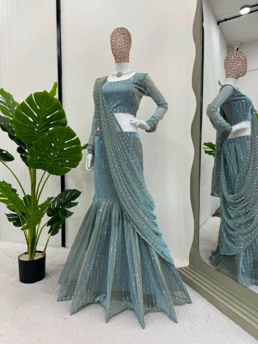 Stylish Wedding Wear Lehenga Saree Collection