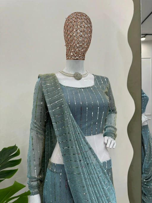 Stylish Wedding Wear Lehenga Saree Collection