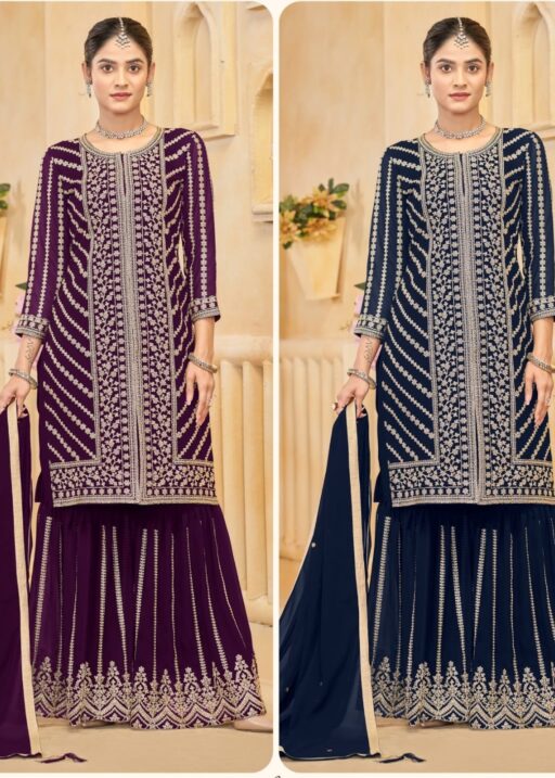 Wedding Wear Georgette Sharara Salwar Suit