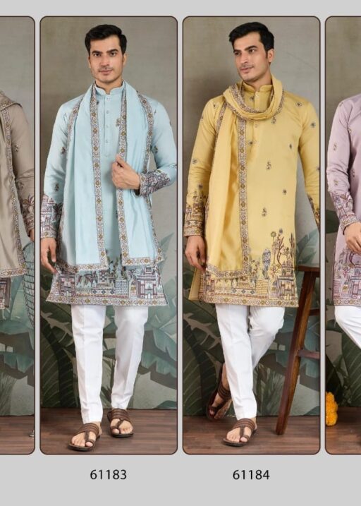 Buy Traditional Men's Rajwadi Kurta With Dupatta