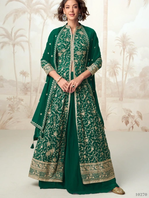 Buy Wedding Wear Slit Cut Anarkali Suit