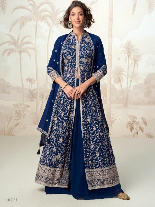 Buy Wedding Wear Slit Cut Anarkali Suit