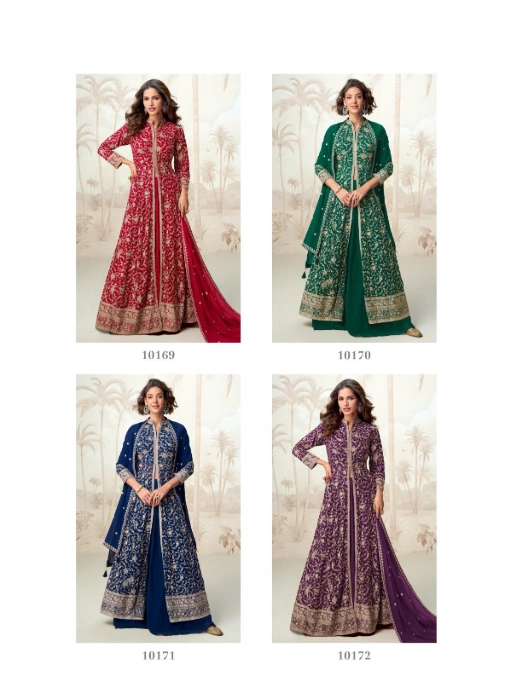 Buy Wedding Wear Slit Cut Anarkali Suit