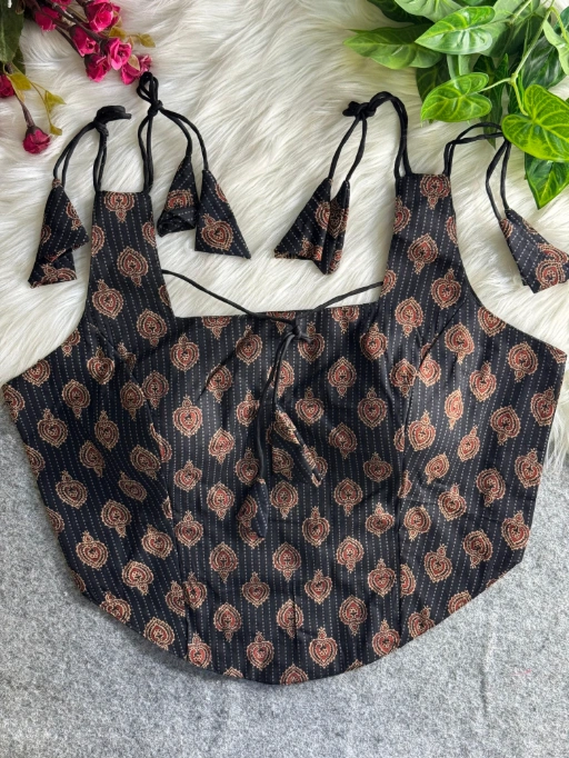 Readymade Ajrakh Printed Blouse