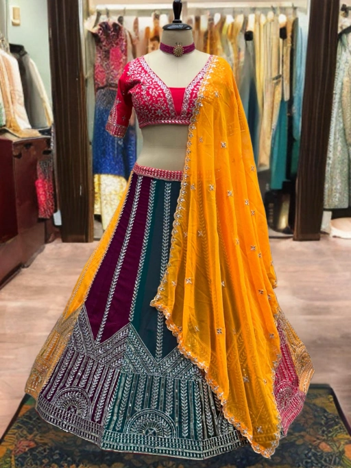 Multi Color Lehenga