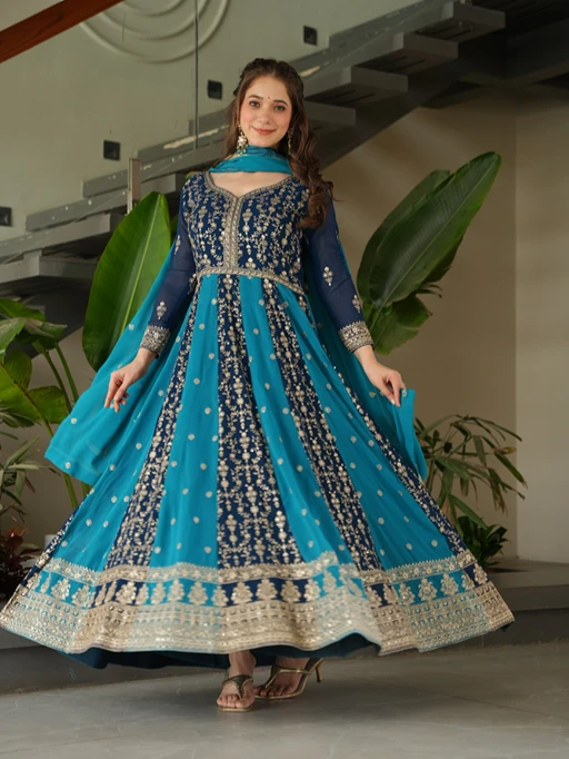 Designer Wedding Wear Readymade Anarkali Suit