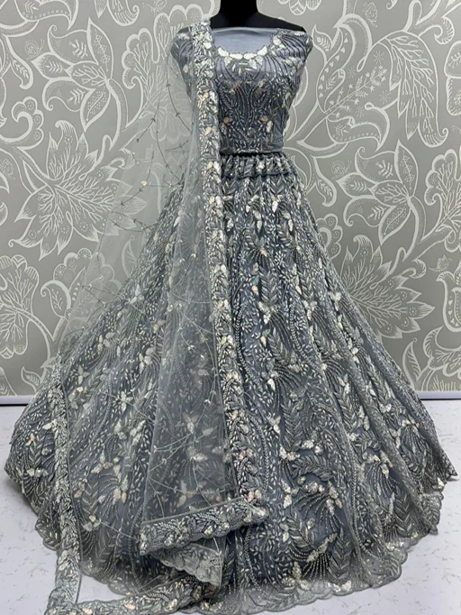 Heavy Net Bridal Lehenga Choli