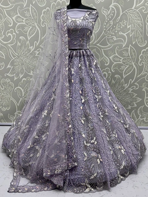 Heavy Net Bridal Lehenga Choli
