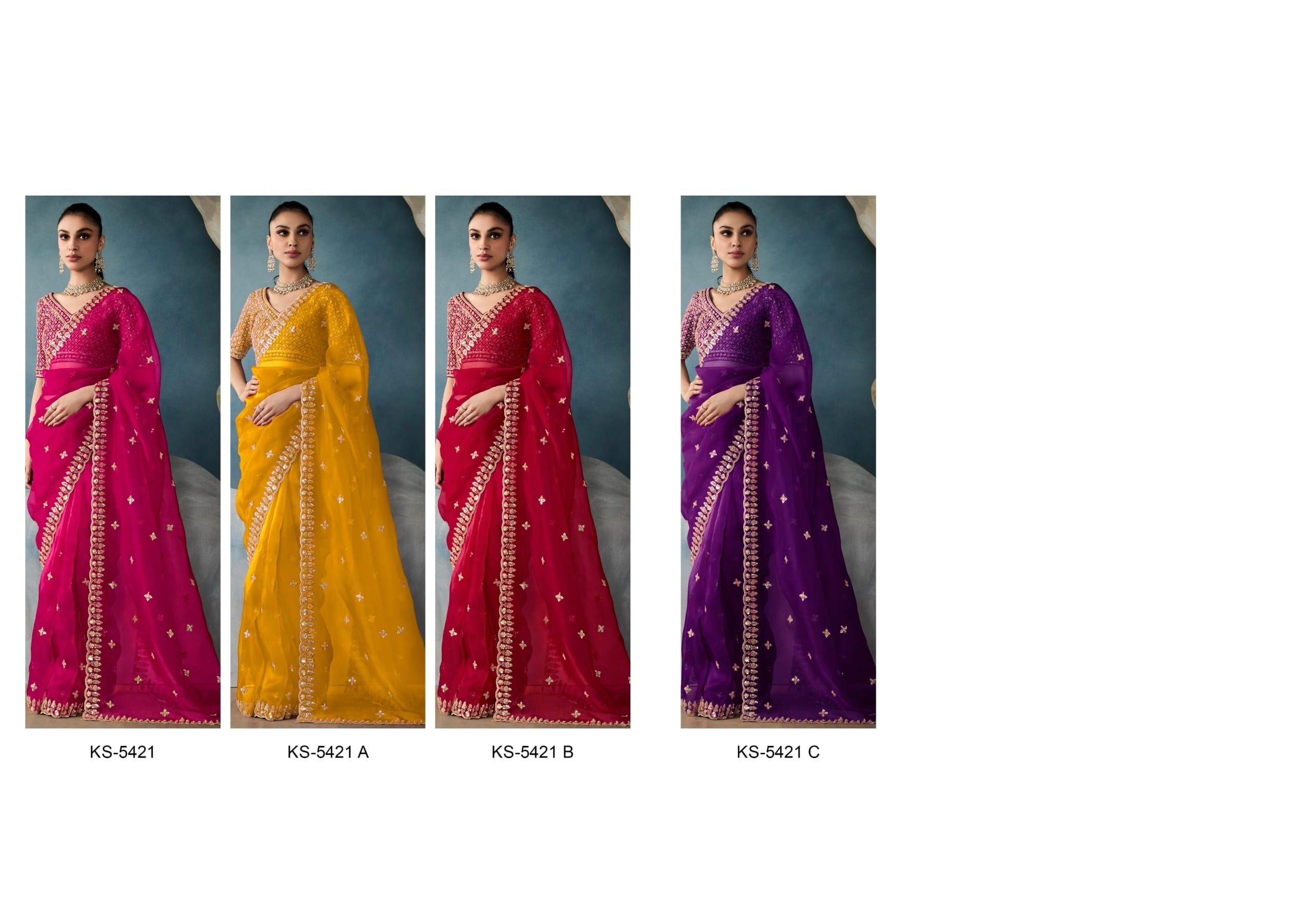 New Handwork with Cut Dana Wedding Saree