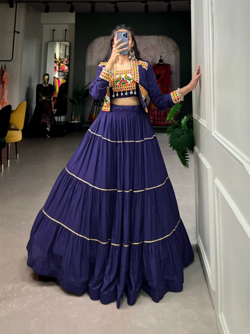 Stylish Navratri Chaniya Choli with Koti Design 2025
