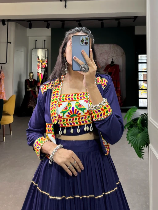 Stylish Navratri Chaniya Choli with Koti Design 2025