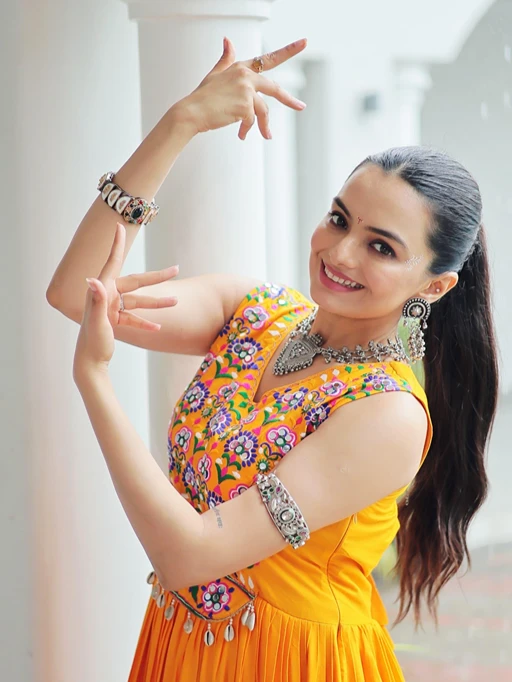 Stylish Navratri Gown with Katchi Work