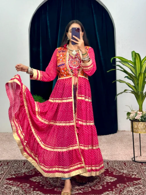 Stylish Navratri Wear Blouse with Shrug