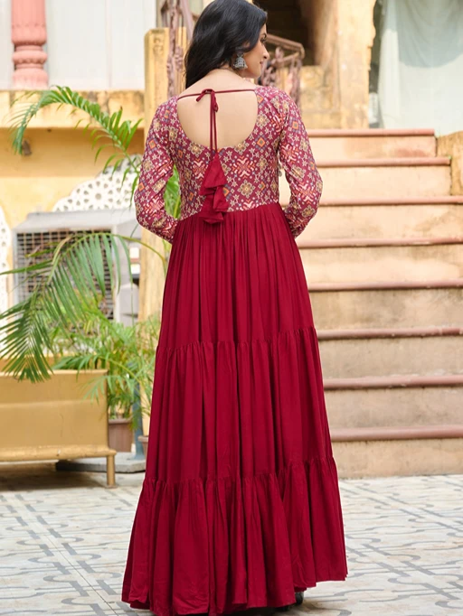 Traditional Katchi Work Navratri Gown for Women