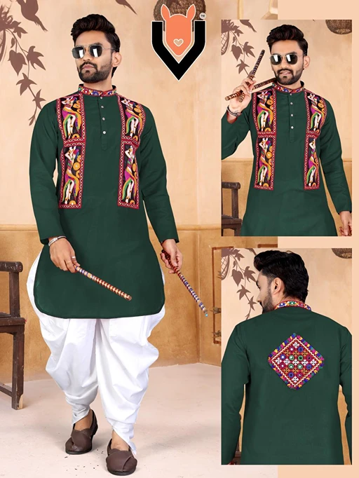Traditional Navratri Men's Kurta with Dhoti